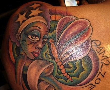 Tatuajes de colores para los negros