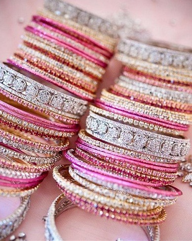 Set di braccialetti da sposa in cristalli
