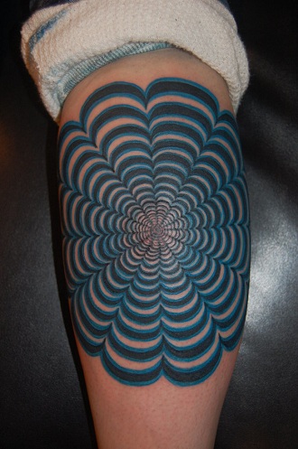 Diseños de tatuajes de ilusión hipnotizante