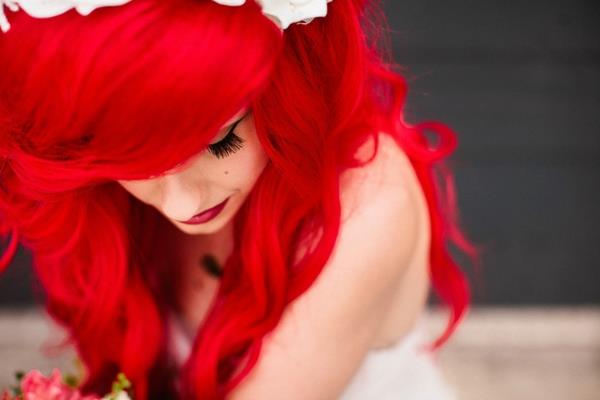 שיער חתונת אריאל בת הים אדום