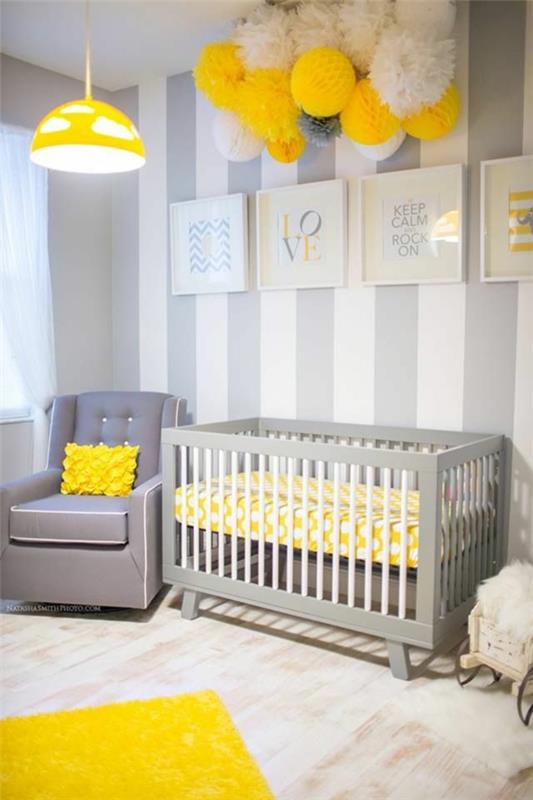 רעיונות צבע לחדר תינוקות עיצוב רעיונות דקו ריהוט אפור