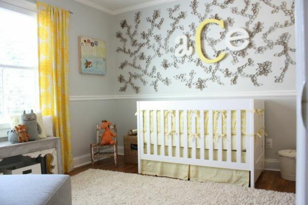 עיצוב חדר עיצוב לתינוקות רעיונות עיצוב דפוס קיר