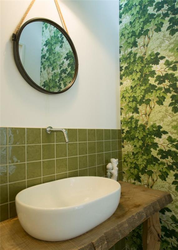 עיצוב אמבטיה אריחי אמבטיה חדשים ירוק בהיר