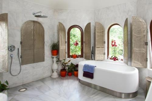 אמבטיה-מעצבים-בסגנון צמחי-עציצים-אמבט