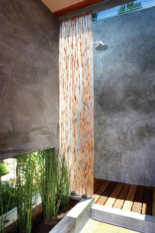עיצוב חדרי אמבטיה בלוחות עץ במזרח אסיאתי