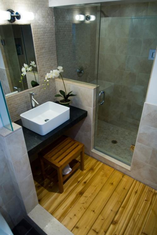 עיצוב חדרי אמבטיה בכיור אסיאתי מרובע לבן