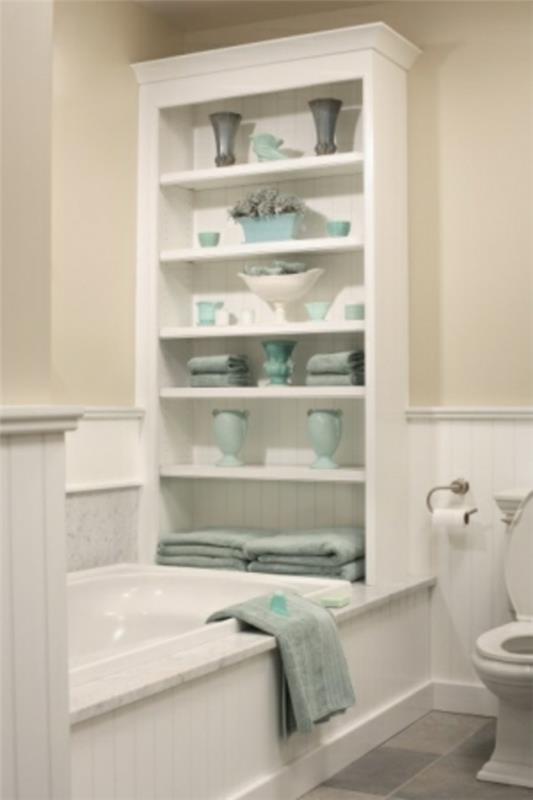 חדר אמבטיה-ארגון-דקו-לבן-כחול