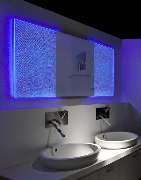 אפקט הולוגרפי מראה חדר אמבטיה אליה פליקס חדר אמבטיה מגניב