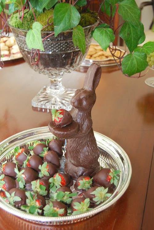ארנבות שוקולד קישוט יצירתי לחג הפסחא