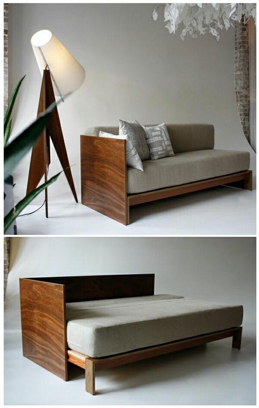 ספת מיטה, מזרן ומסגרת מיטה, מסגרת עץ