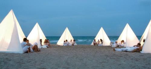 ריהוט גן מגניב למרפסת אוהלים חוף מודרני רומנטי