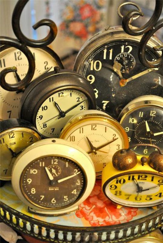שעון מעורר מגניב פריטים דקורטיביים עיצוב רטרו רעיונות ריהוט עתיק