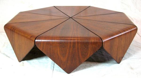 צבעי שולחן סלון מעוצבים מעץ