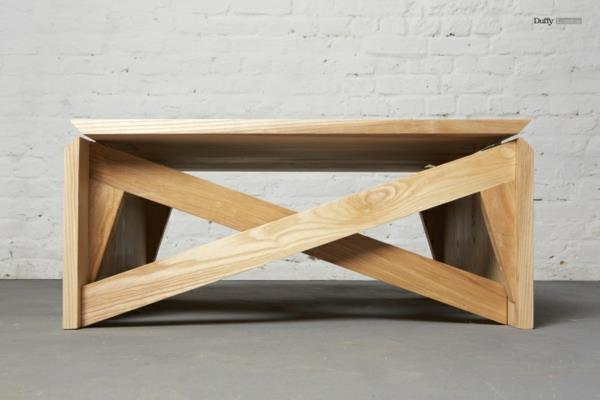 שולחן קפה מעוצב על שולחן סלון מעוצב מעץ