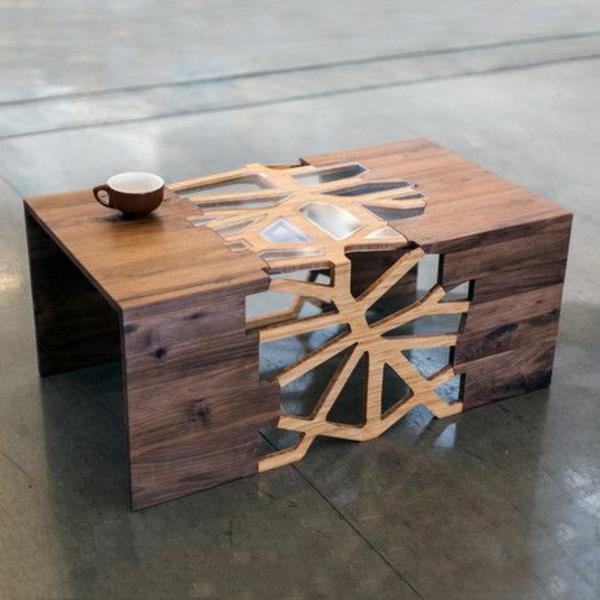 שולחן קפה עשוי רעיון שולחן סלון מעוצב מעץ