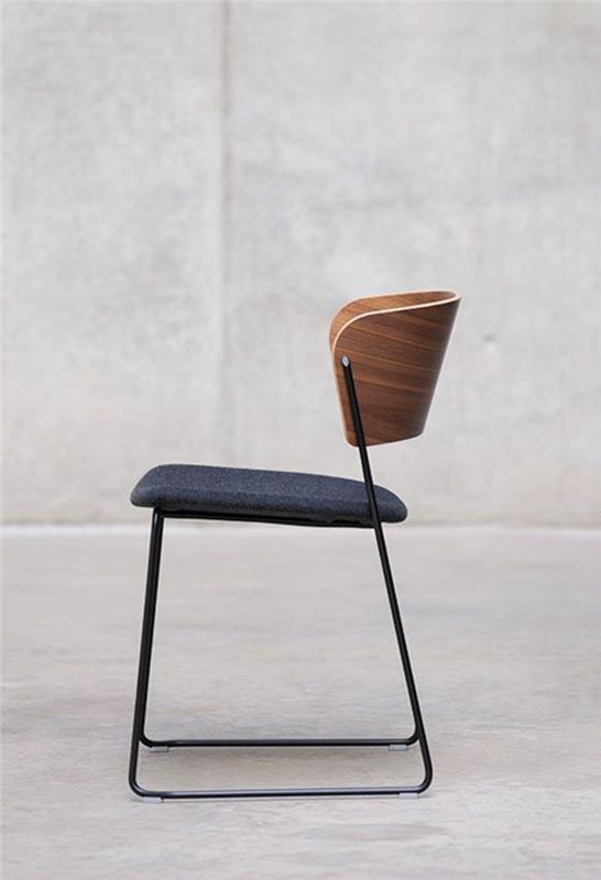 קנה רהיטי מעצבים מקוונים כסאות מעוצבים עץ משענת