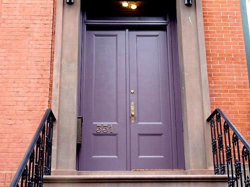 עיצובים מעולים של דלת הכניסה סגול עיצוב מדרגות יפהפה