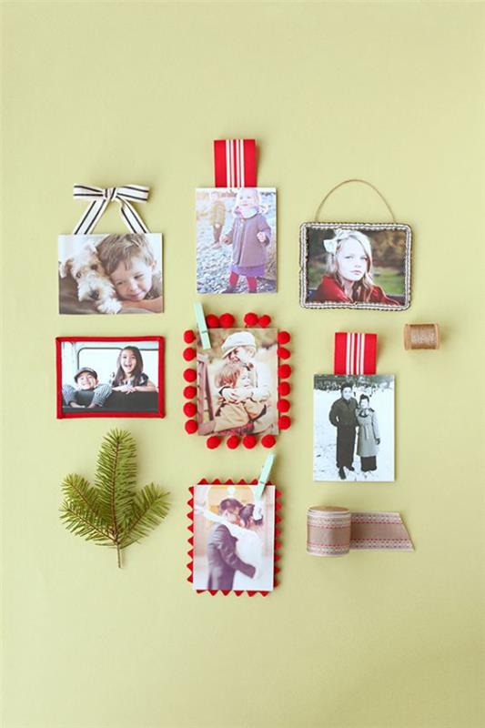הכנת מתנות צילום לחג המולד - רעיונות יצירתיים והנחיות קיר מסגרת תמונה קטנה