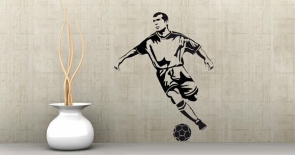 מדבקת מדבקות קיר לעיצוב כדורגל בבית אוהדי הכדורגל