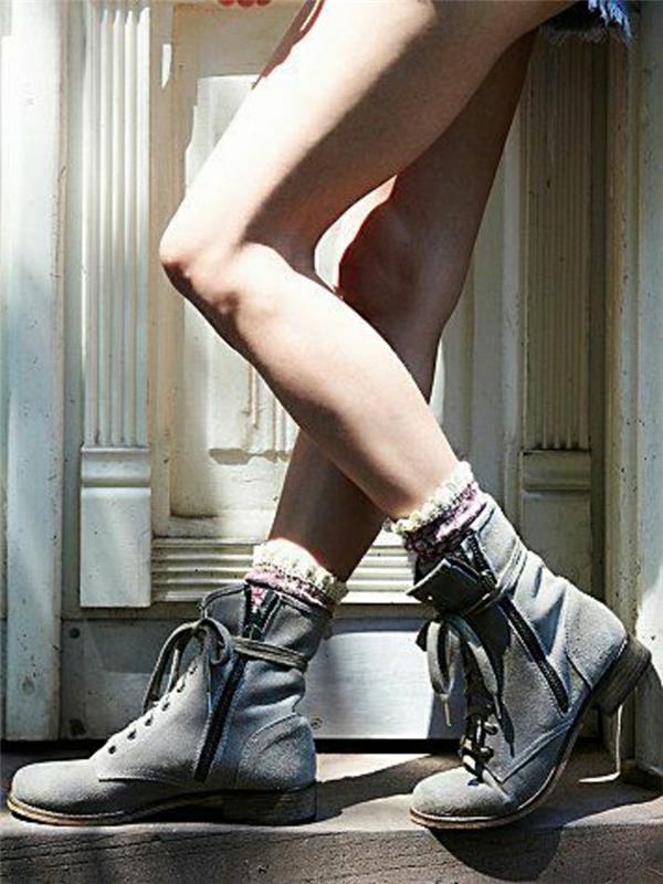 מגפיים הקרסול מגפונים אופנה נעליים חומות אופנה נעליים איטלקיות תכלת בנזין