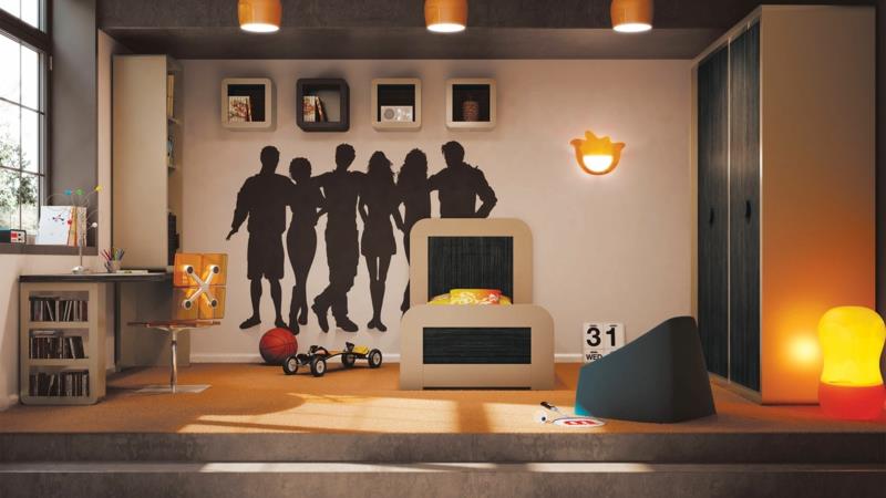 רעיונות לחדרי נוער רהיטי חדרי נוער יצירת מדבקות קיר לעיצוב קיר