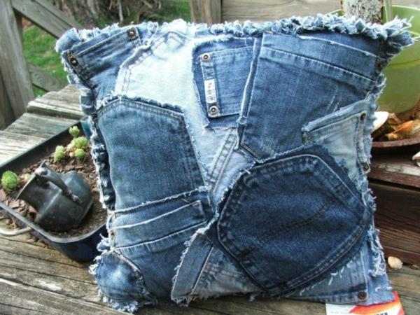 כיסויים לכריות ג'ינס מכסים בגדים מאחור