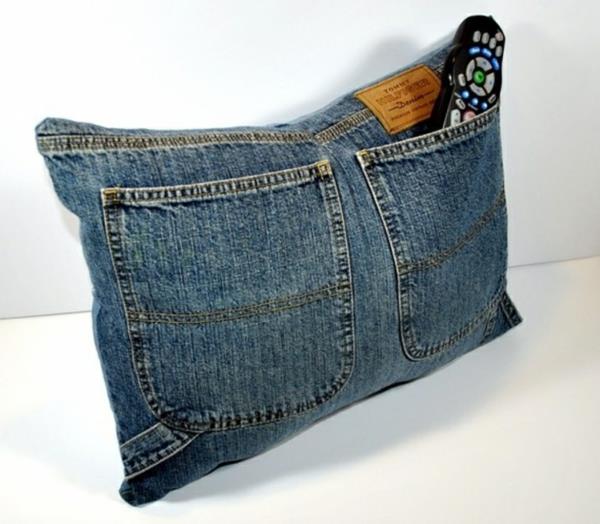 כיסויי כרית עשויים ציפיות ג'ינס בגדים זורקים כריות