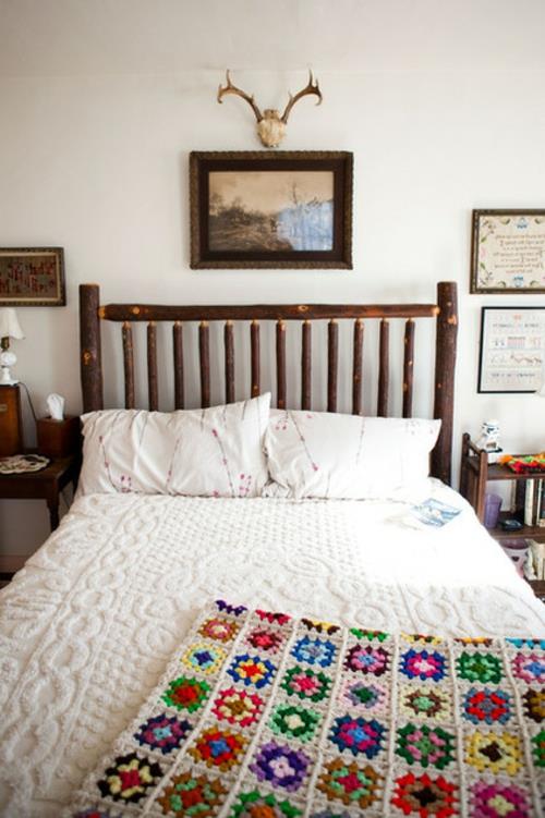 בדים דקורטיביים נעימים וטקסטיל ביתי מיטת מיטה אקלקטית לחדר השינה