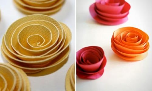 קישוט מסיבה DIY מהיר עשוי ורדי נייר
