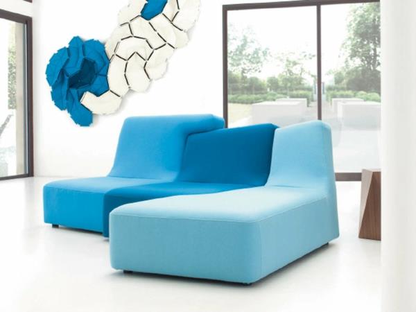 ספה Ligne Roset ריהוט מודולרי כחול פיליפ ניגרו