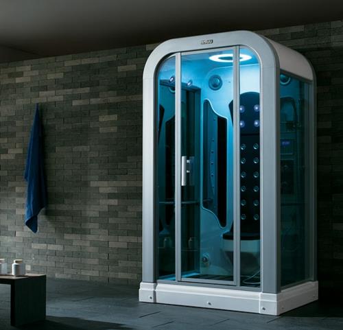 תא מקלחת מודרני עשוי טכנולוגיית פלסטיק אקרילית מזכוכית