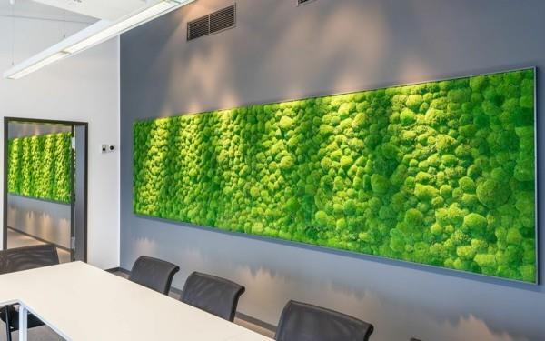 עיצוב קיר ביוספיה קיר ירוק מחיה את פינת האוכל