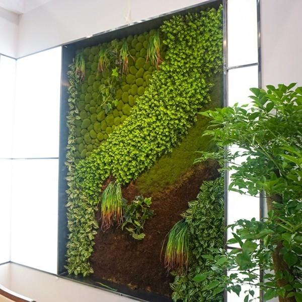 הפוך לעצמך קיר טחב ביופיליה מגמות ליישם צמחים שופעים בתוך הבית