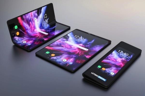 Samsung Galaxy Fold בקרוב - הנה כל מה שאתה צריך לדעת על שחור עם צבעים סגולים שלושה מצבים