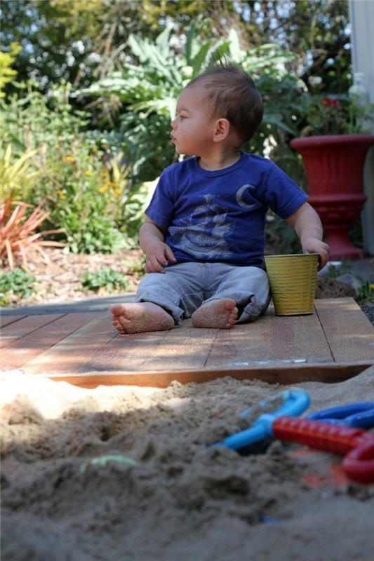 בנה בור חול בעצמך משחק פלטפורמה שילוב ילדים משחקים
