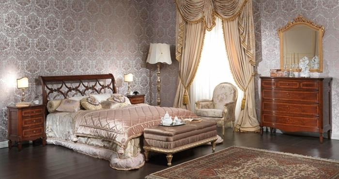 רעיונות לחדרי שינה בעיצוב רהיטי רטרו בסגנון ויקטוריאני