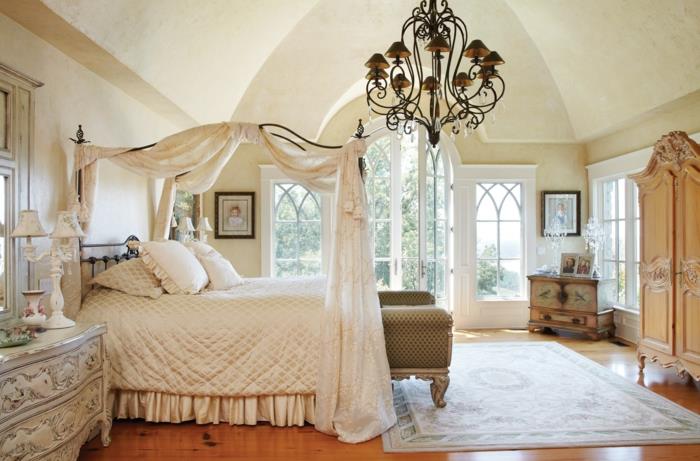 דוגמאות לריהוט חדר שינה לריהוט במיטת אפיריון בסגנון ויקטוריאני