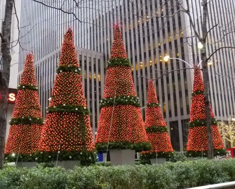 חג המולד ניו יורק קישוטי חג המולד הציבוריים עצי אשוח