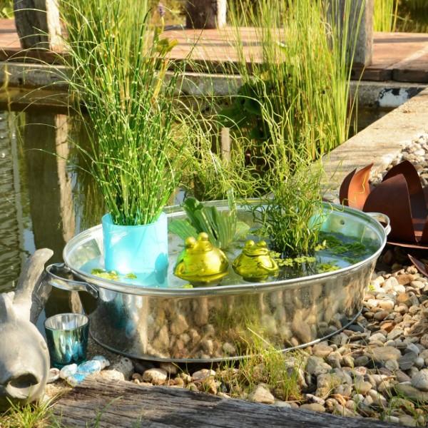 קישוט אמבט האבץ - רעיונות וטיפים לקישוט גינה כפרית סלק בריכת גן קישוט יפה