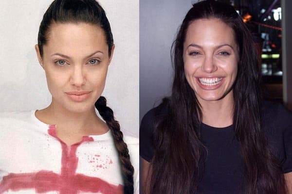 Le celebrità più calde senza trucco Angelina Jolie