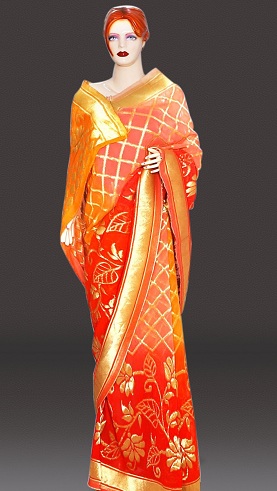 Zari Checks Sari