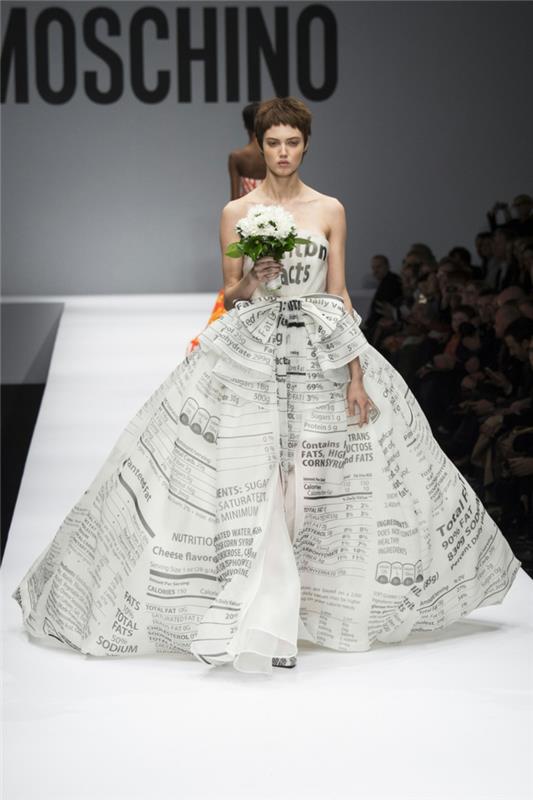 שמלות כלה יוצאות דופן הוט קוטור שמלת כלה אופנת כלות 2014 מוסקינו