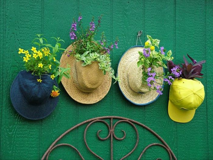 הכינו בעצמכם קישוטי גן יוצאי דופן עם כובעים
