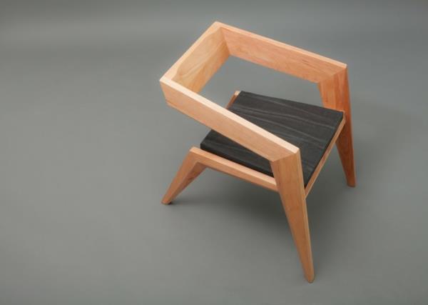 כיסאות עץ אוונגרד מעצבים פונקציונליים מקוריים