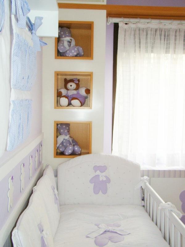 מדפים בעיצוב חדרי תינוקות שלמים