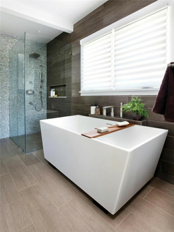 ריהוט אמבטיה חלון מודרני מקלחת אמבטיה