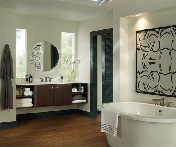 עיצוב חדר אמבטיה ארון כביסה למראה אמבטיה עצמאית