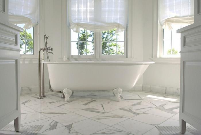 רעיונות לחדר אמבטיה עצמאי הגנה על חלון אמבט מתקפל תריסים לבנים