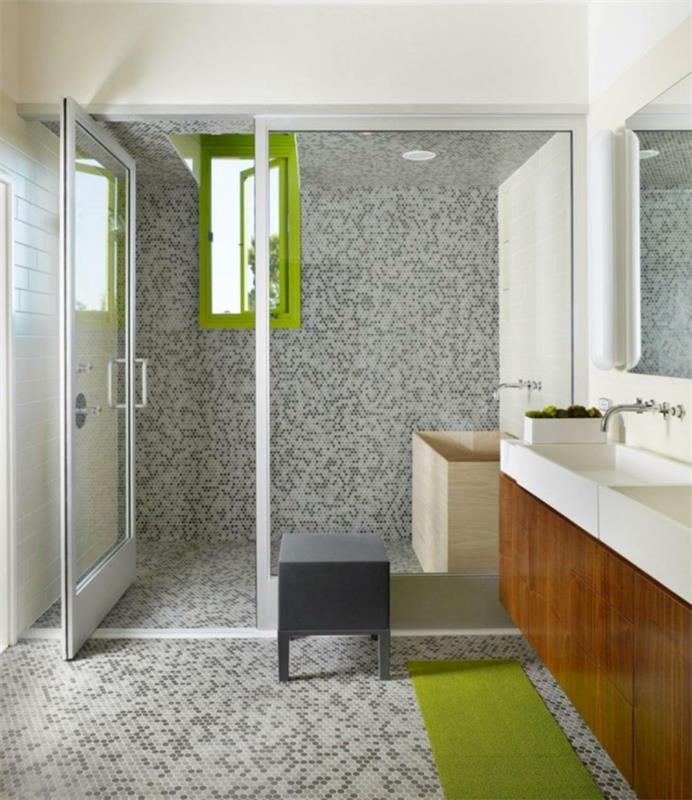 אריחי אמבטיה אריחי פסיפס רעיונות אמבטיה קטנים מבטאים ירוקים