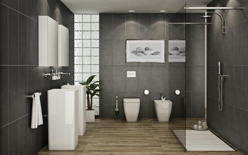 עיצוב אמבטיה רעיונות עיצוב אמבטיה מודרני אריחי אמבטיה רצפת עץ